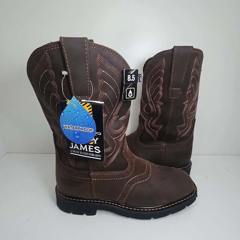 Cody James Waterproof Work Boots Men Size 8.5D
